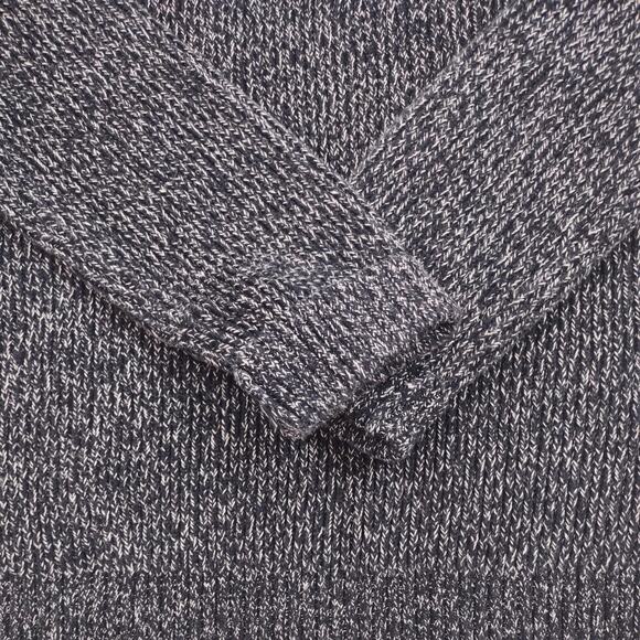 Gap Navy & Gray Flecked Crew Neck Sweater, Thick Knit, Size Large - Picture 4 of 7